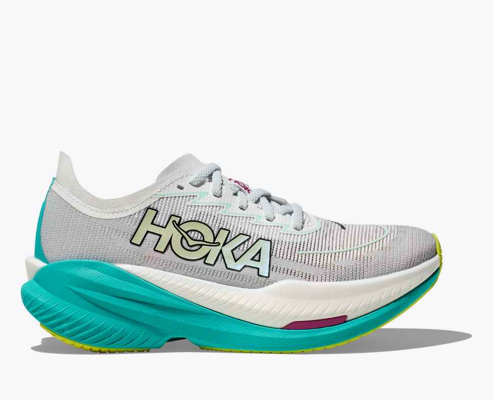 Hoka Mach X 2 Women Black-Electric Aqua
