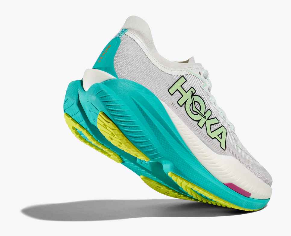 Hoka Mach X 2 Women Black-Electric Aqua