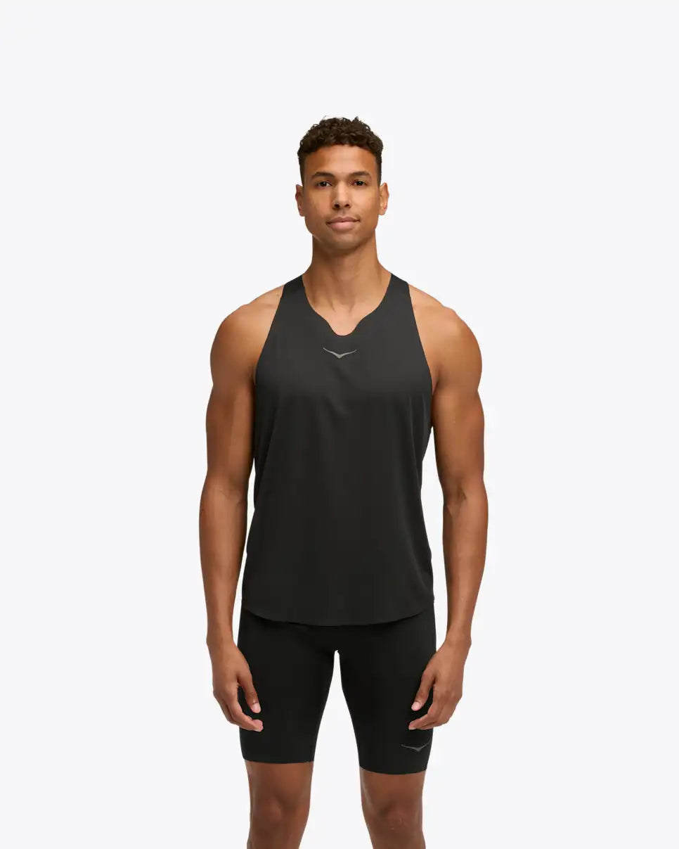 Camiseta de tirantes Hoka para hombre, ideal para el día de la carrera |