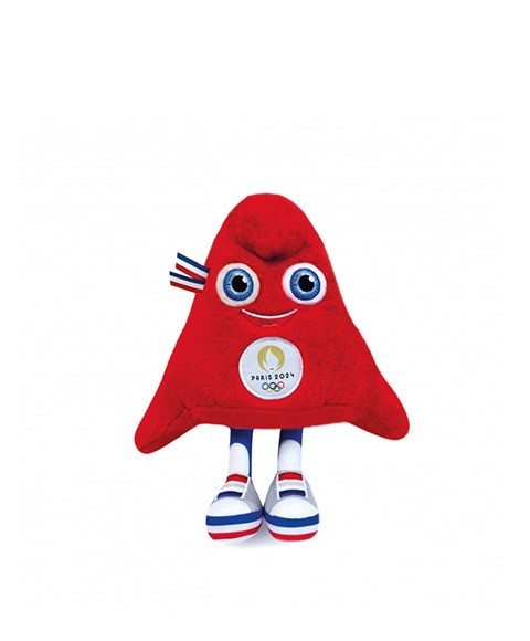 Image Peluche Mascotte Officielle Jeux Olympiques Paris 2024 23 Cm | Doudou Et Compagnie /// Triathlon Store