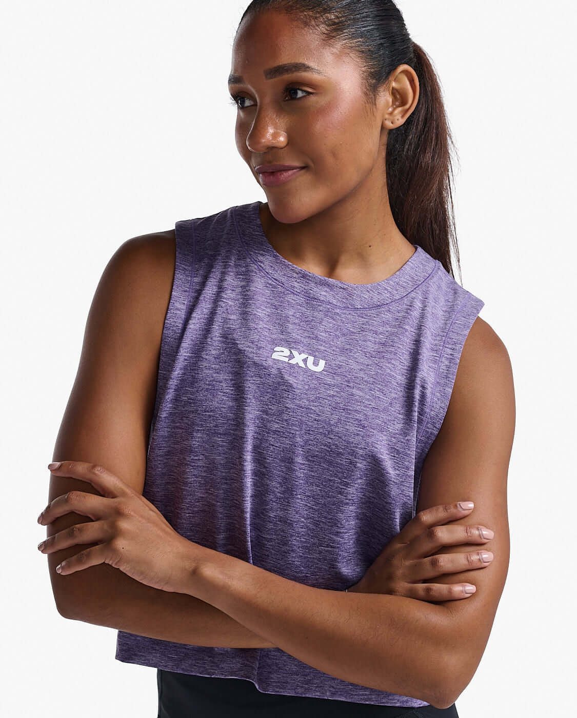 Image Motion Crop Tank - Femme | 2xu /// Triathlon Store