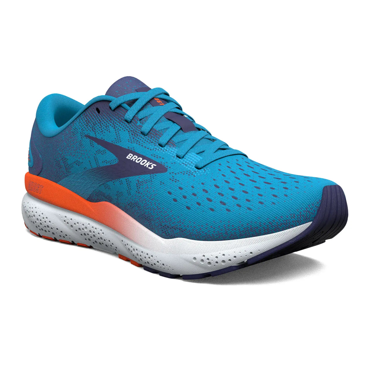 Brooks Ghost 16 Mens Fiery Red/Ebony/Cockatoo