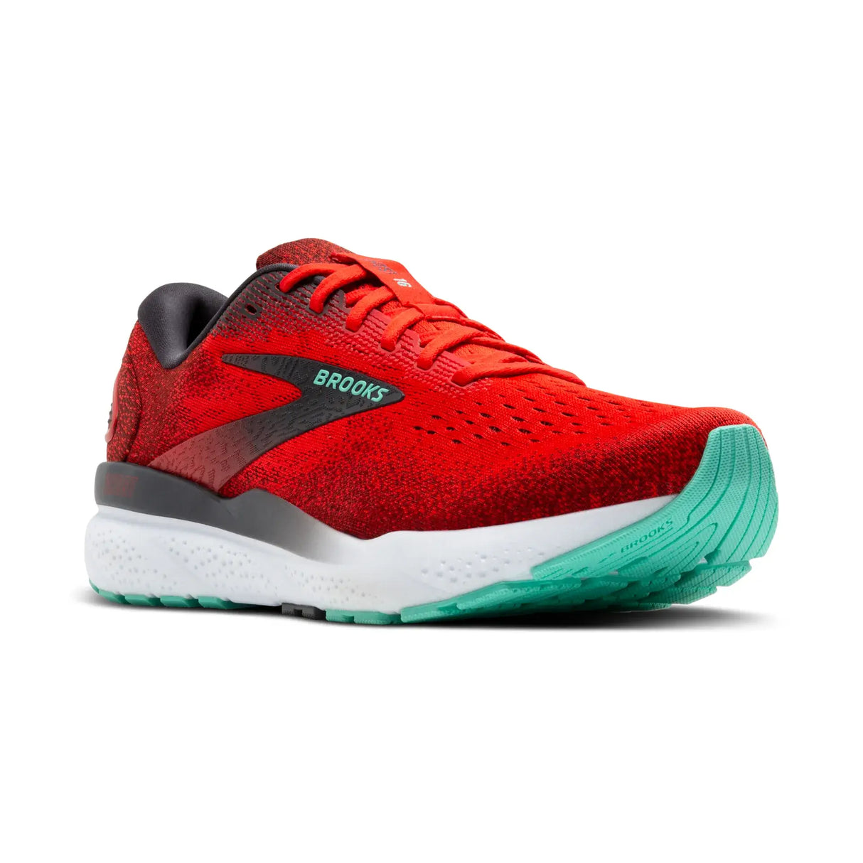 Brooks Ghost 16 Mens Fiery Red/Ebony/Cockatoo