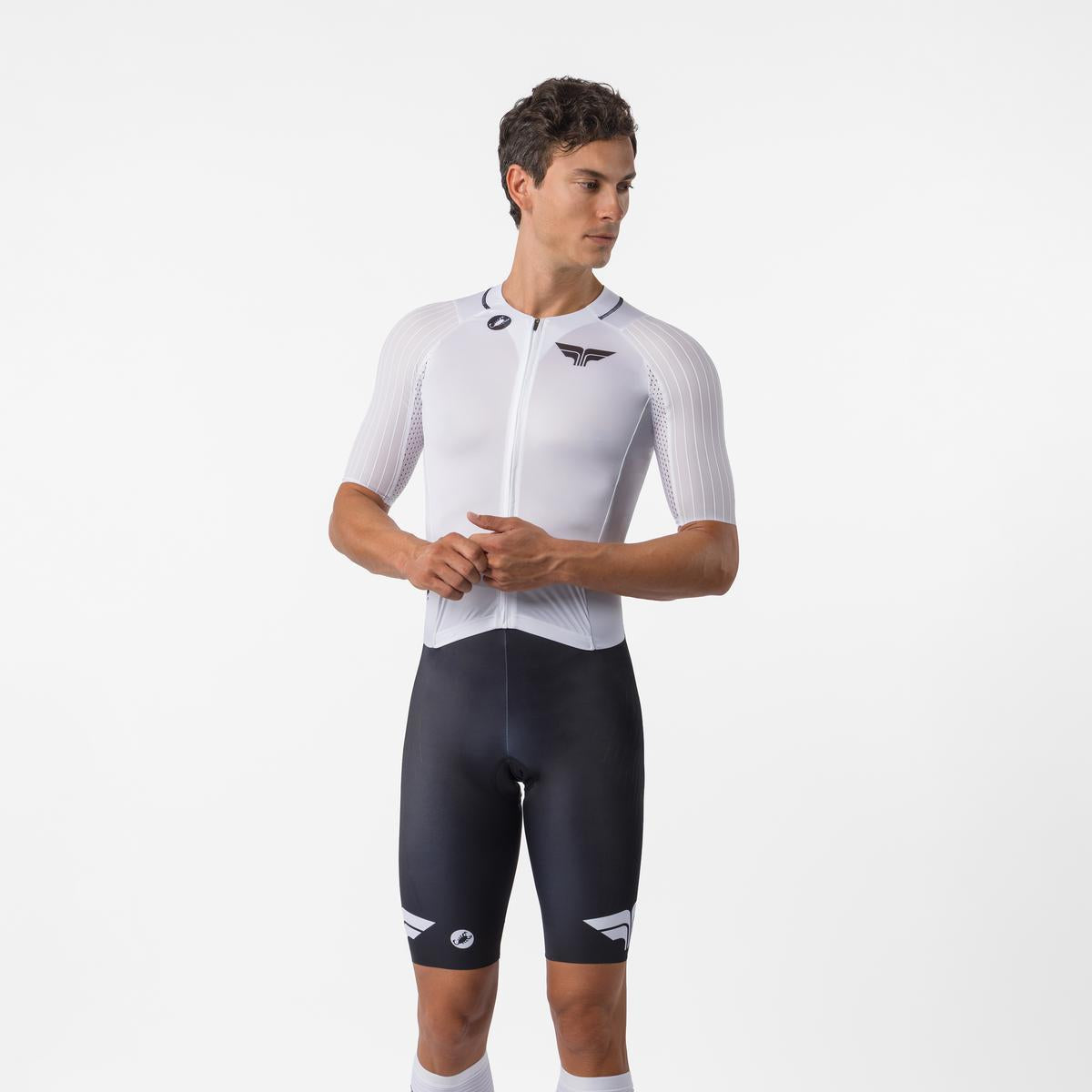 Sanremo 3 TS triathlon trisuit for men white navy | Castelli