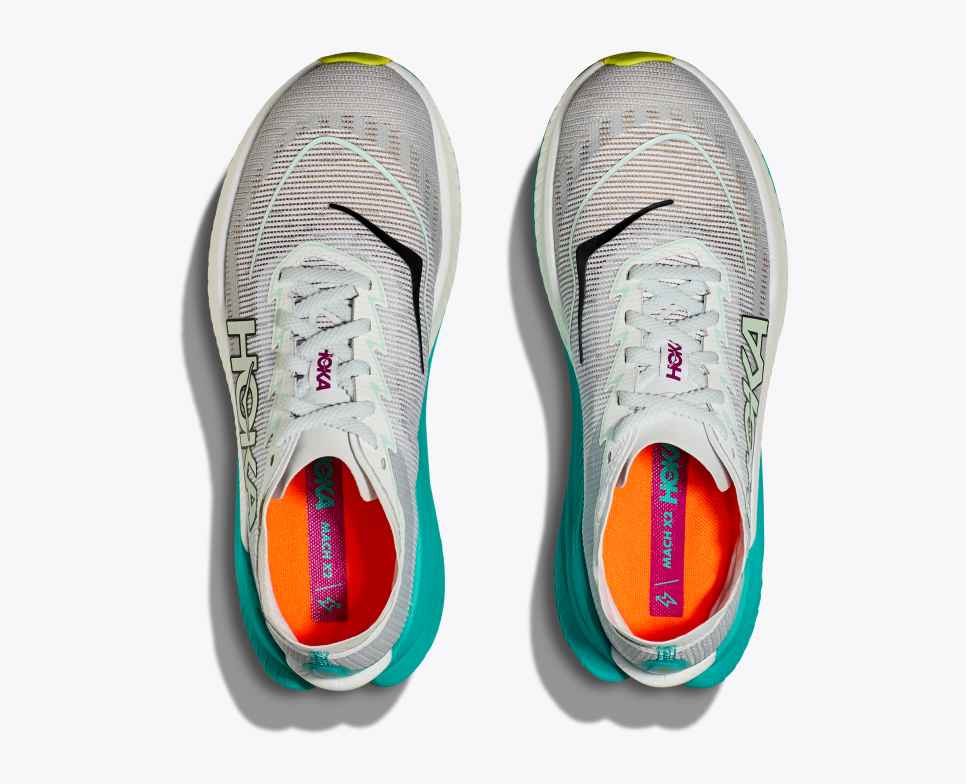Hoka Mach X 2 Women Black-Electric Aqua