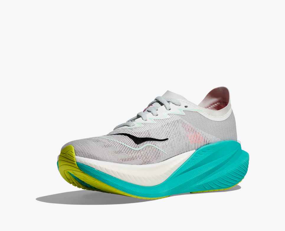 Hoka Mach X 2 Women Black-Electric Aqua
