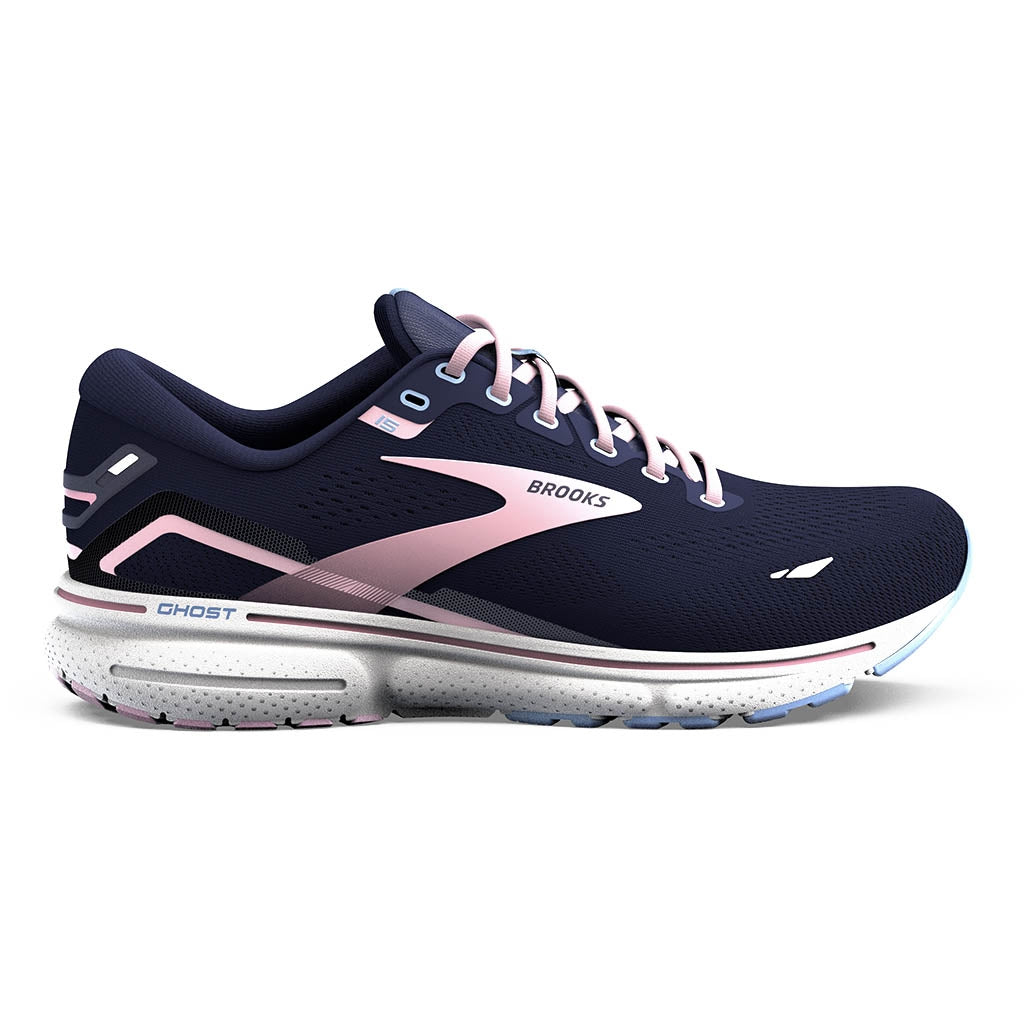 Brooks Ghost 15 Women Apricot Blue White
