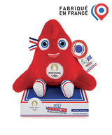 Image Peluche Mascotte Officielle Jeux Olympiques Paris 2024 30 Cm | Doudou Et Compagnie /// Triathlon Store