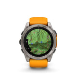 Image Fenix 8 Amoled 51 Titane Orange | Garmin /// Triathlon Store