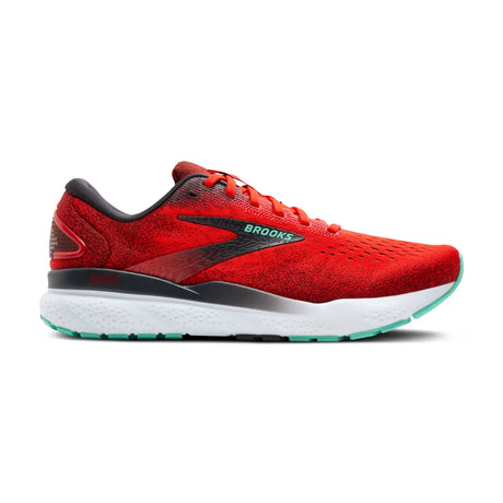 Brooks Ghost 16 Mens Fiery Red/Ebony/Cockatoo